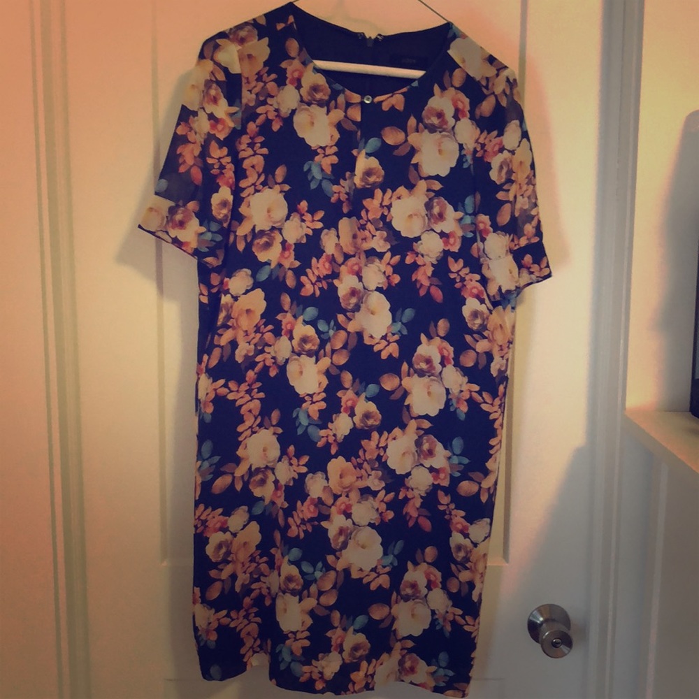 Jcrew floral shift dress
